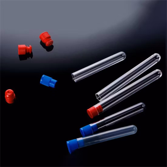Laboratory Disposable Plastic PP Test Tubes Non-Sterile with or Without Cap for Virus Collection Tube 10ml
